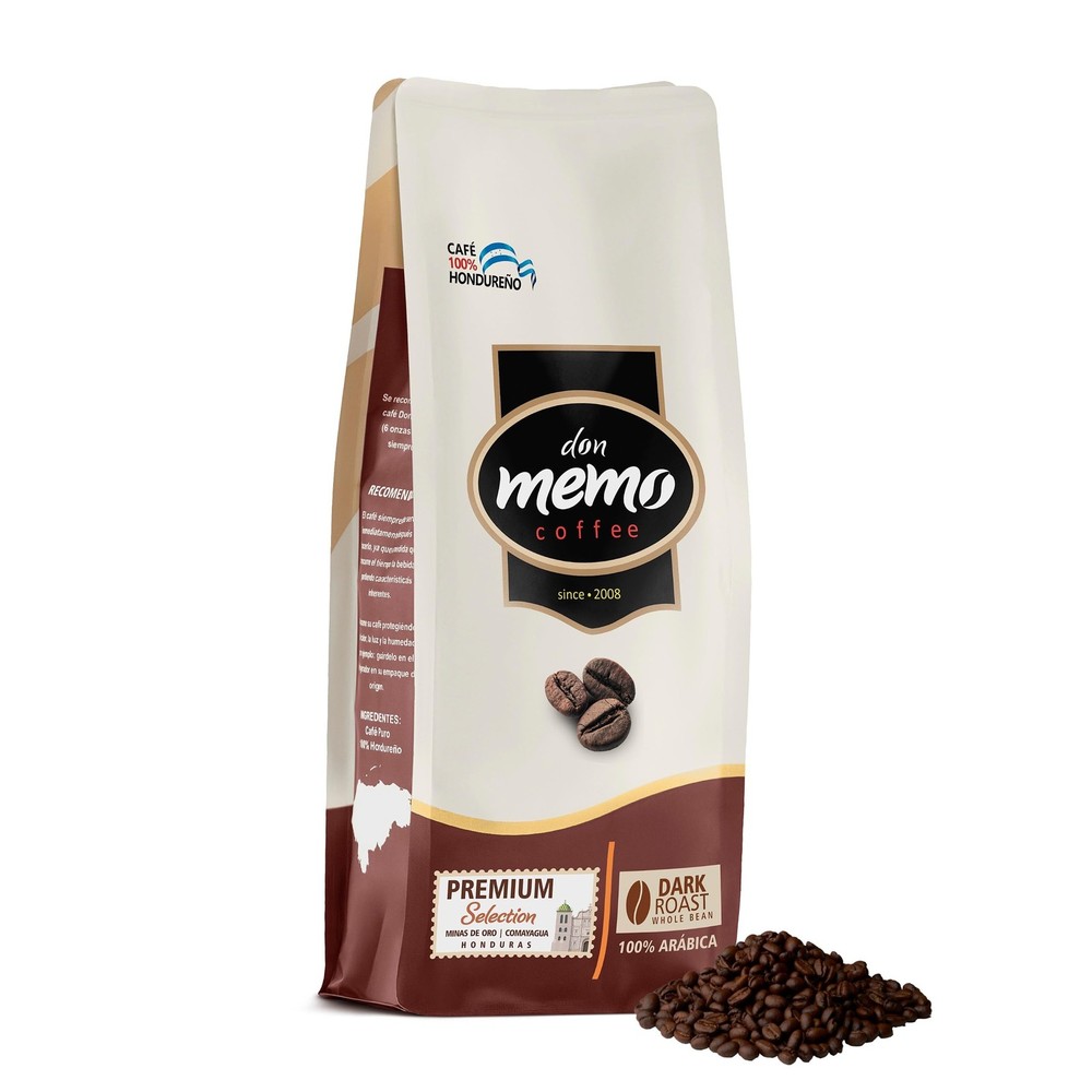 Don Memo Honduras SingleOrigin Dark Roast Coffee Beans Whole Bean 12 oz