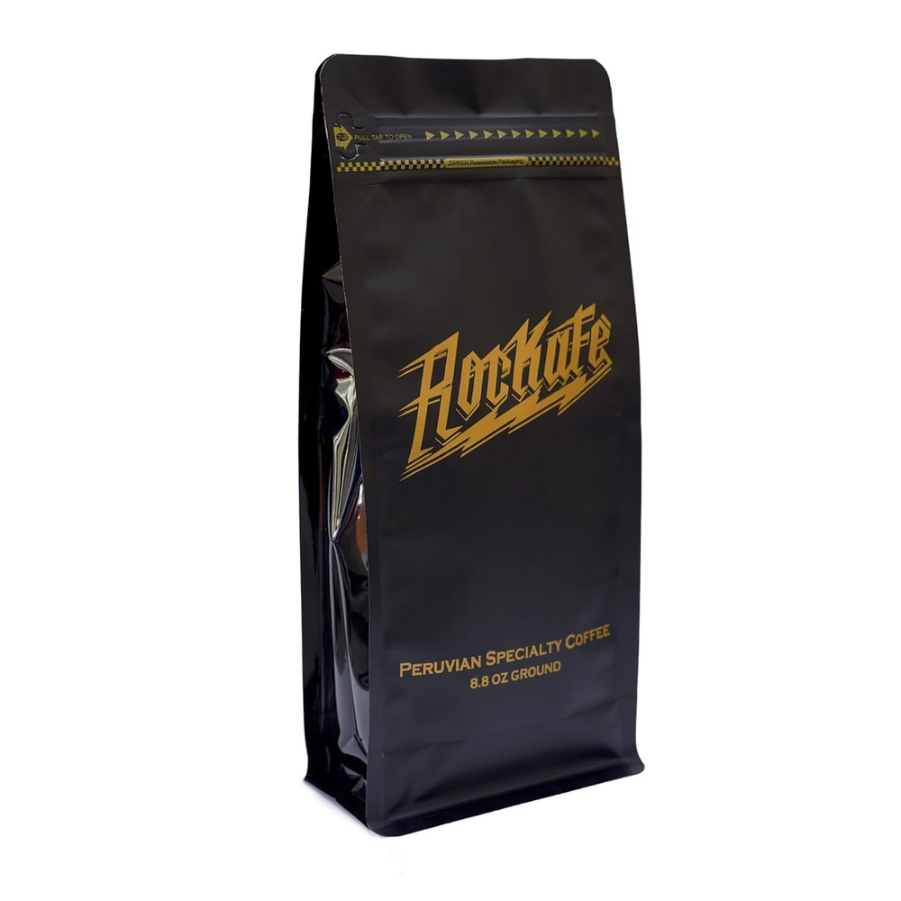 Rockafe Black – 8.8 Oz Premium Peruvian Specialty Coffee by Iky Store