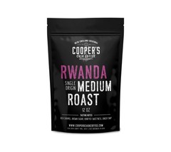 Rwanda Full Bodied Medium Roast Coffee Whole Bean 12oz Single Origin Arabica