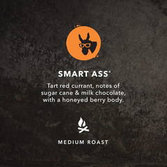 Smart Ass Coffee, Medium Roast, Organic, Fairtrade, 6 Pack