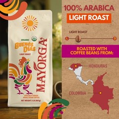 Mayorga Organic Coffee 2lb Buenos Dias – Light Roast 32 Ounce (Pack of 1)