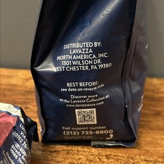 Lot of 3 Lavazza Ground Coffee Bags – House Blend & Gran Riserva Dark Roast