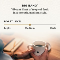 Peets Big Bang Medium Roast Coffee Pack of 6 Whole Bean 10.5 Ounce Bags
