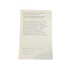 Starbucks Reserve Colombia El Rancho Pink Bourbon Whole Bean Coffee 8.8 oz/250g