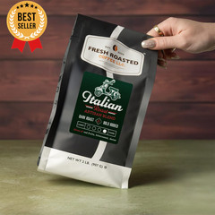 Italian Roast Whole Bean Coffee Dark Roast Kosher 2 lb 32 oz Bag