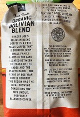2 Pack Trader Joe’s Organic Fair Trade Bolivian Blend Bean Coffee 12oz