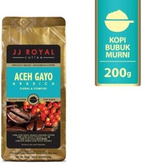 JJ Royal Coffee Indonesia Coffee Aceh Gayo Arabica 200g Pack of 2