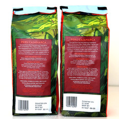 2 X Trader Joe’s Organic Peru Cajamarca Small Lot Coffee Whole Bean 12 Oz Each