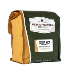 Fresh Roasted Coffee, Unroasted Costa Rican Tarrazu, Kosher, 5 Pound