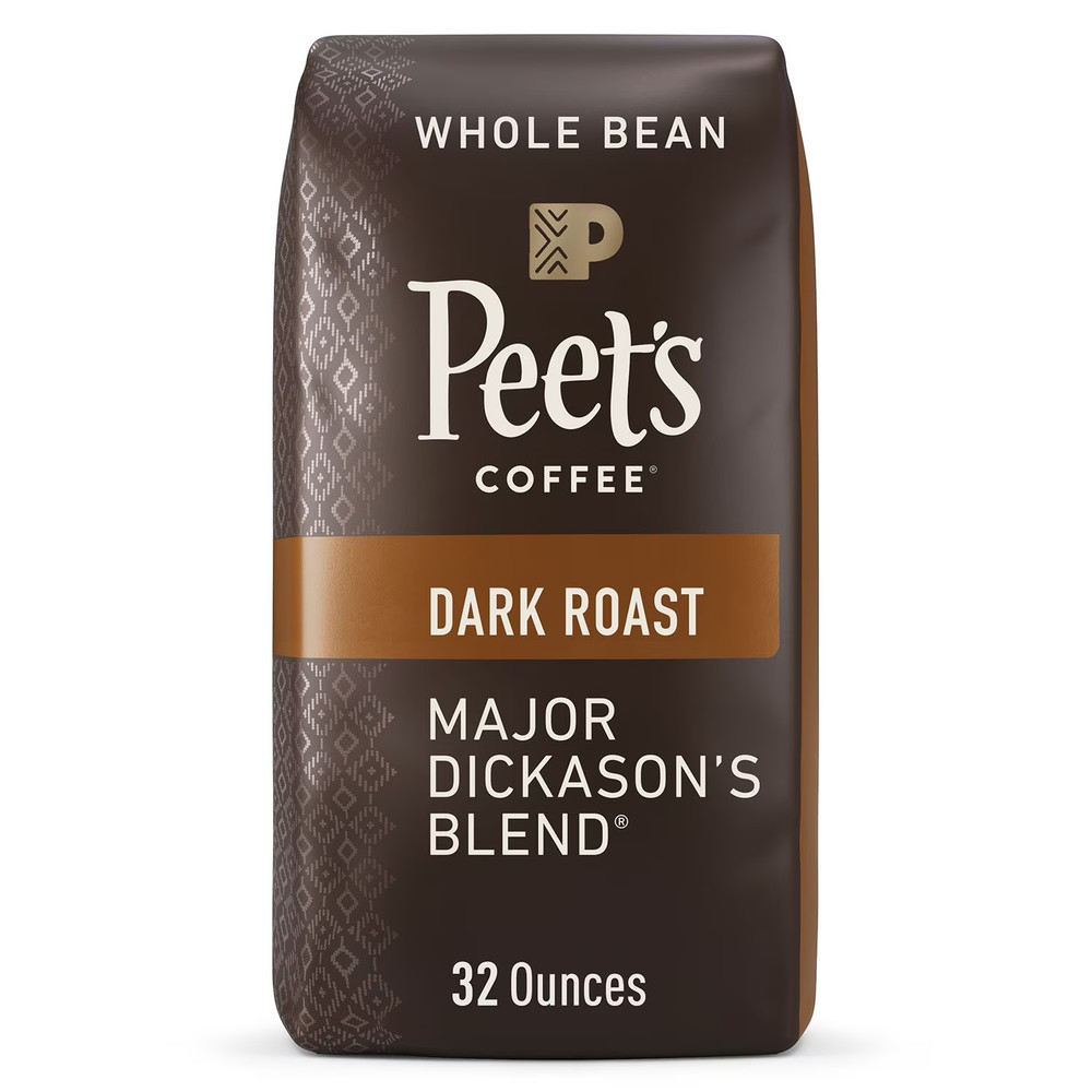 Peet’s Coffee Dark Roast Whole Bean, Major Dickason’s Blend, 32 oz.