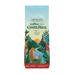 Coffee from Costa Rica, Medium Roast Whole Beans, by Liquid Gold, 1 bag 12oz …