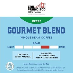 SF Bay 2 Pound Medium Roast Whole Bean Decaf – Toasted Almond & Chocolate