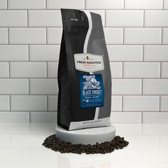 Fresh Roasted Coffee, Organic Black Knight 32 Ounce (Pack of 1), Coffee