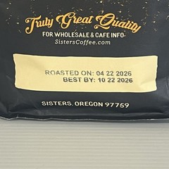 Sisters Coffee Co Espresso Blend Medium Roast Coffee Whole Bean 12 oz