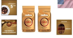 Kosher Certified Qualita Oro Italian Coffee Whole Beans – 4.5lbs (2 x 2lb Bags)