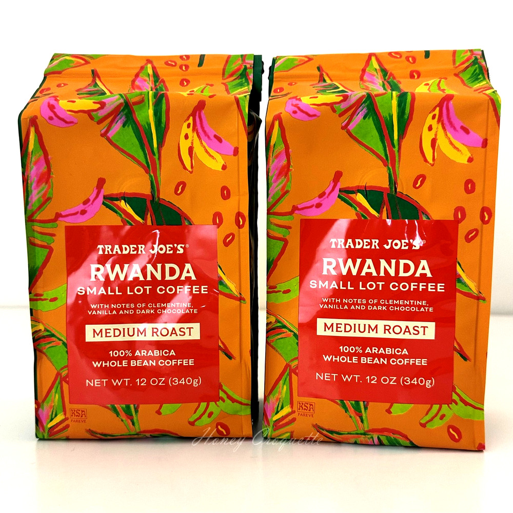 2 X Trader Joe’s Rwanda Small Lot Coffee 12 oz Each Pack LIMITED