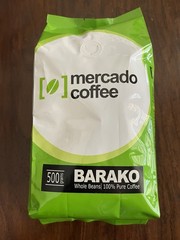 Mercado Whole Bean 100% Pure Coffee Barako From The Philippines 500 Gr /1.1 Lbs