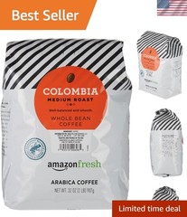 Indulge in Colombia 32 Oz Whole Bean Coffee – Medium Roast, & Organic