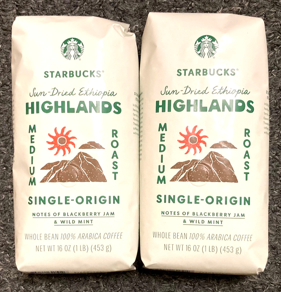 2 lbs. STARBUCKS Highlands MEDIUM ROAST Whole Bean Coffee – BB SEP2026