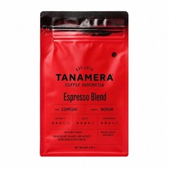 Tanamera Espresso Blend Whole Bean Indonesia Coffee Medium Roast 250 gram/ 8.8oz