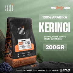 Biji Kopi Arabika Kerinci Jambi Arabica Coffee Beans Single Origin Espresso 200g