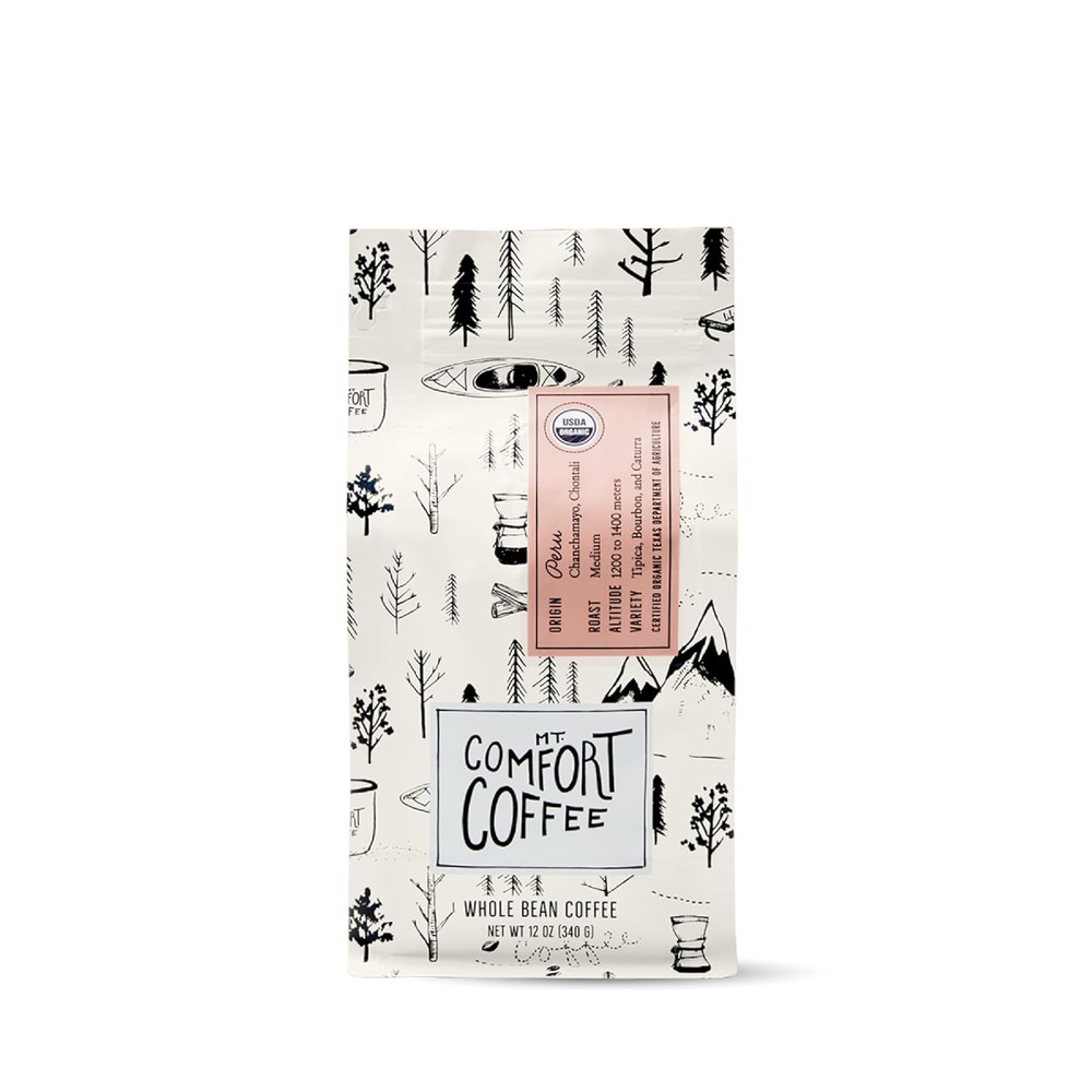 Organic Peru Medium Roast, 12 Ounce (Pack of 1) – Flavor Notes of Nutty, Chocola
