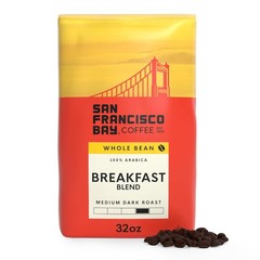 San Francisco Bay Medium Roast Whole Bean Breakfast Blend Coffee Beans