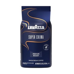 Lavazza Super Crema Whole Bean Coffee Medium Espresso Roast Arabica Robusta 2.2l