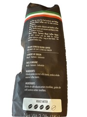 Siena Arte Espresso Blend Coffee Whole Roasted Beans 2.2 Lb. (1 Kg)