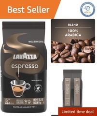 Indulge in Lavazza Medium Roast Espresso Whole Bean Coffee – 100% Arabica 2.2 lb