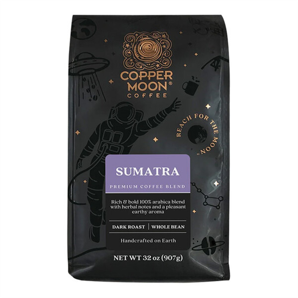 Copper Moon Sumatra Blend Whole Bean Coffee 2 lb. – 4/Pieces WS-110CMWBSMTRA