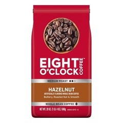 Eight O’Clock Coffee Hazelnut Whole Bean Coffee, Medium Roast, 20 Ounc.